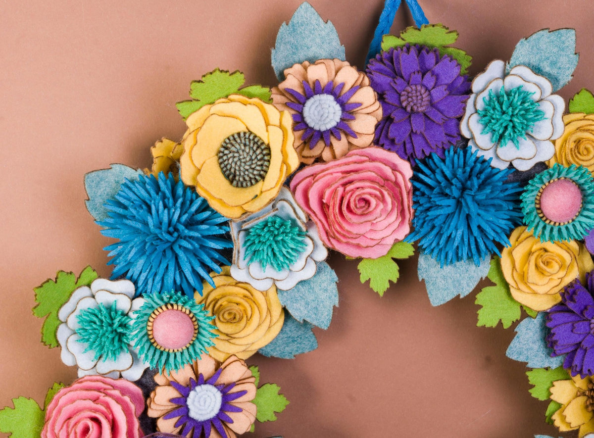 Wildflower Felt Wreath - image 4