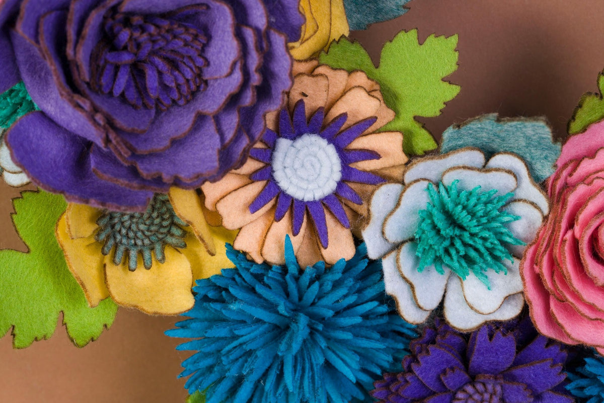 Wildflower Felt Wreath - image 5