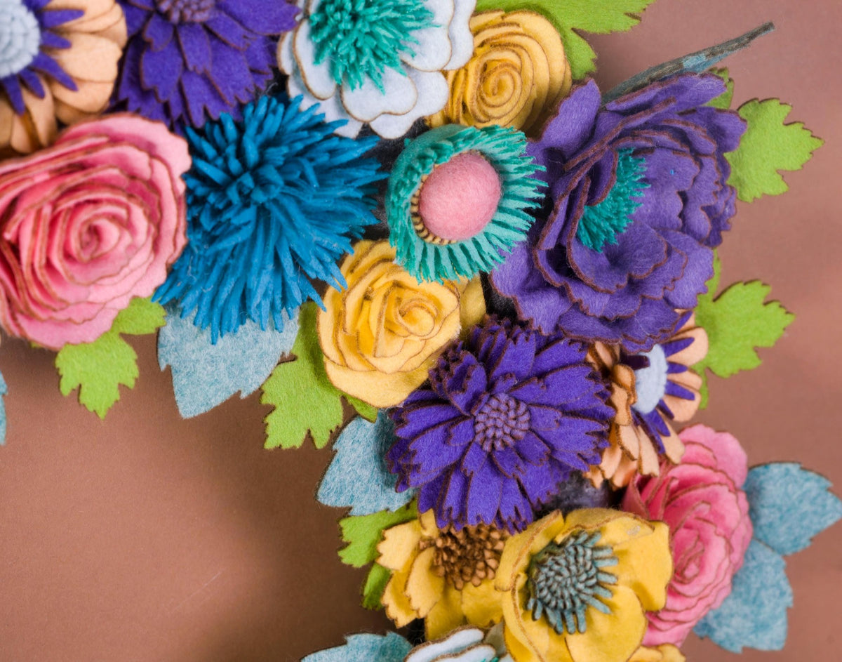 Wildflower Felt Wreath - image 6