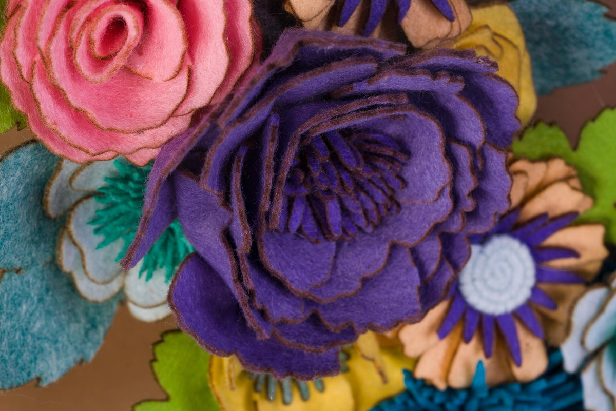 Wildflower Felt Wreath - image 7