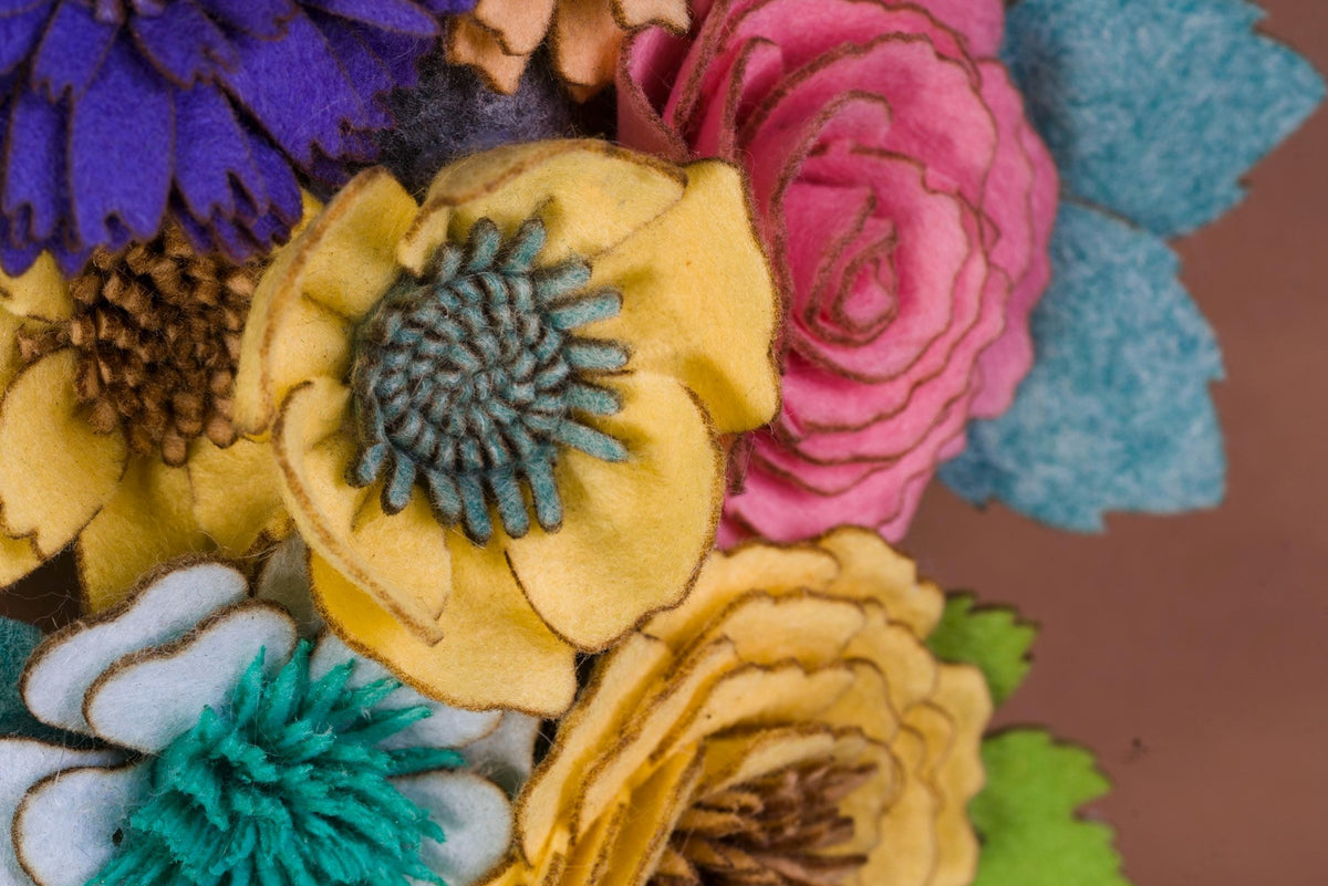 Wildflower Felt Wreath - image 8