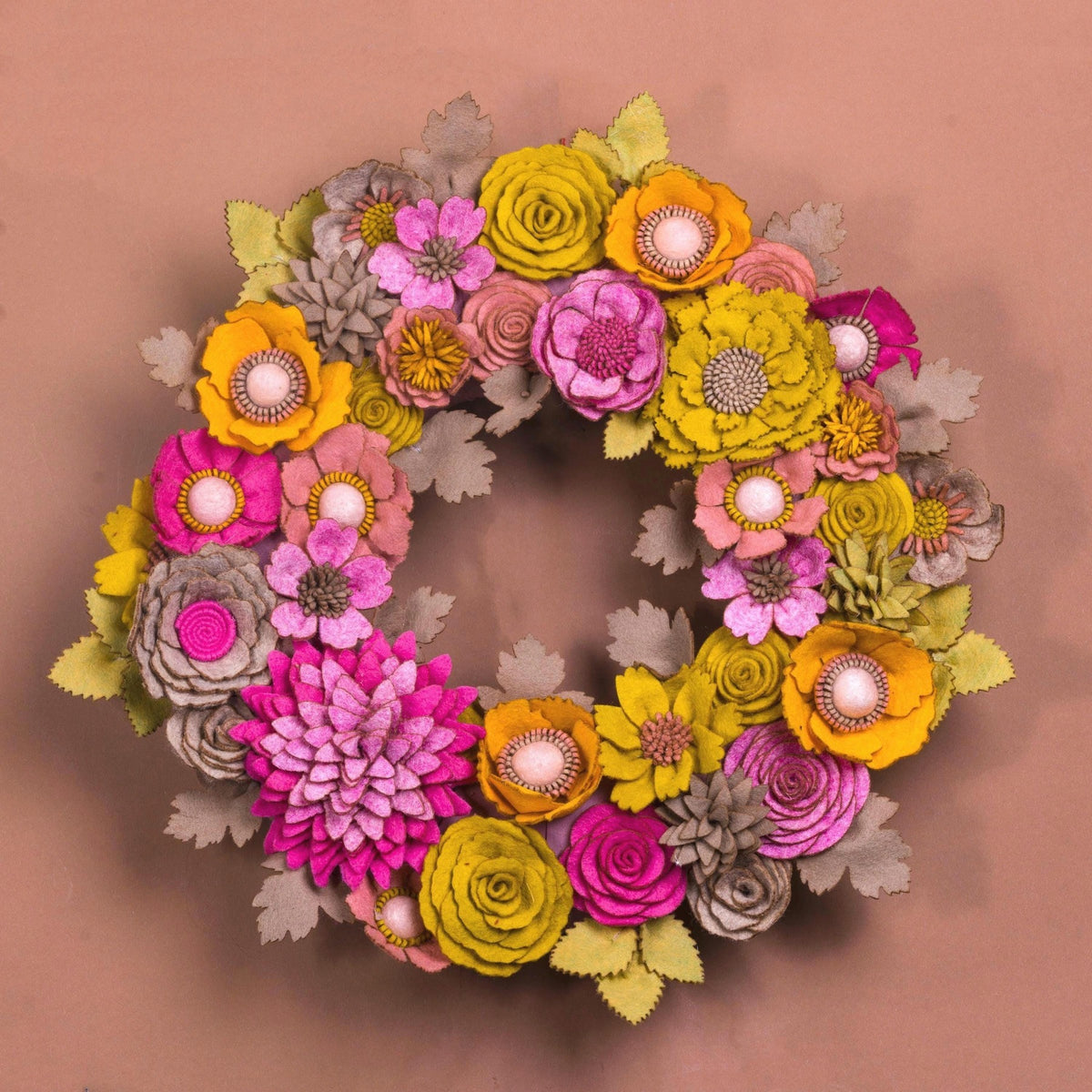 Wildflower Felt Wreath - Style 2 - image 1