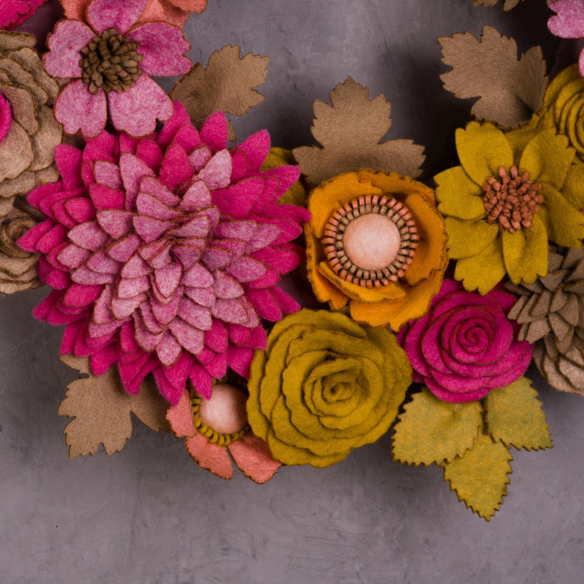 Wildflower Felt Wreath - Style 2 - image 5