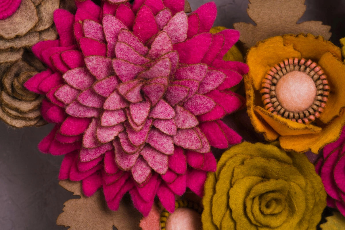 Wildflower Felt Wreath - Style 2 - image 6