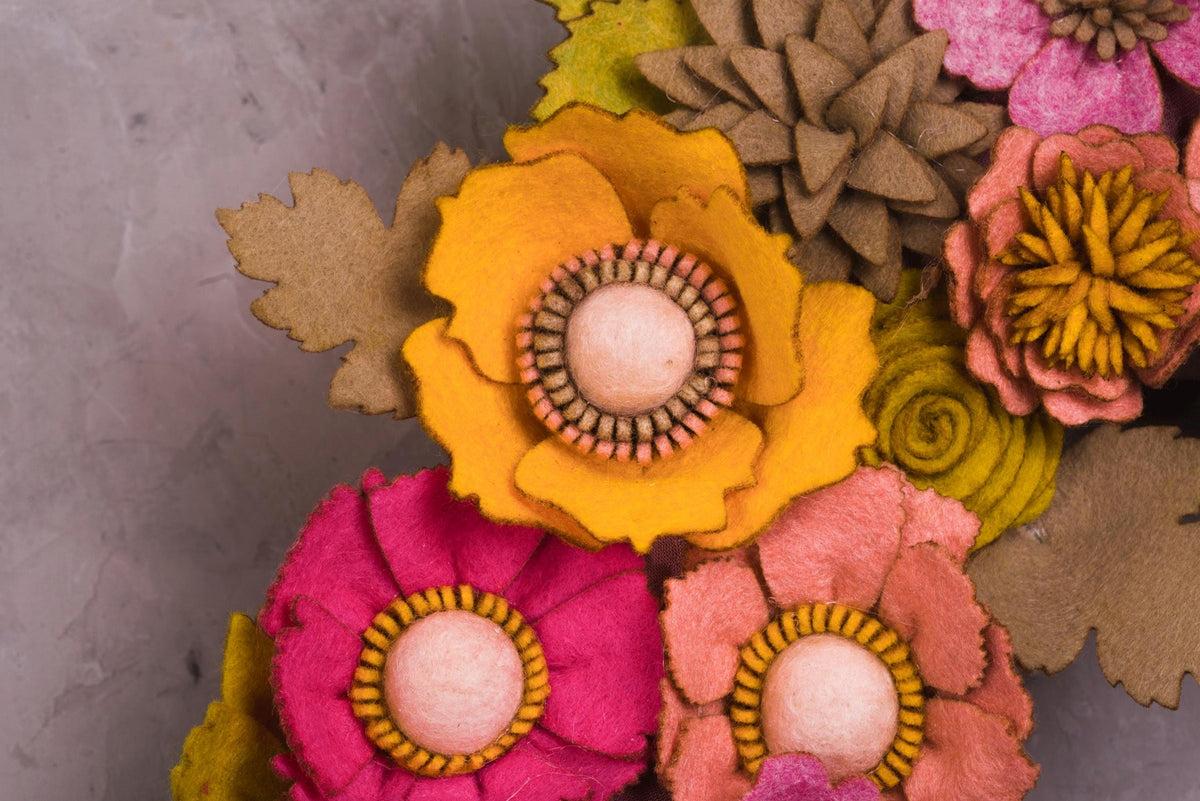 Wildflower Felt Wreath - Style 2 - image 9