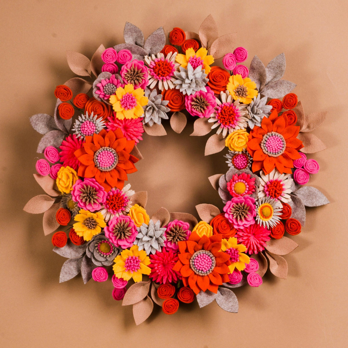 Wildflower Felt Wreath - Style 3 - image 1