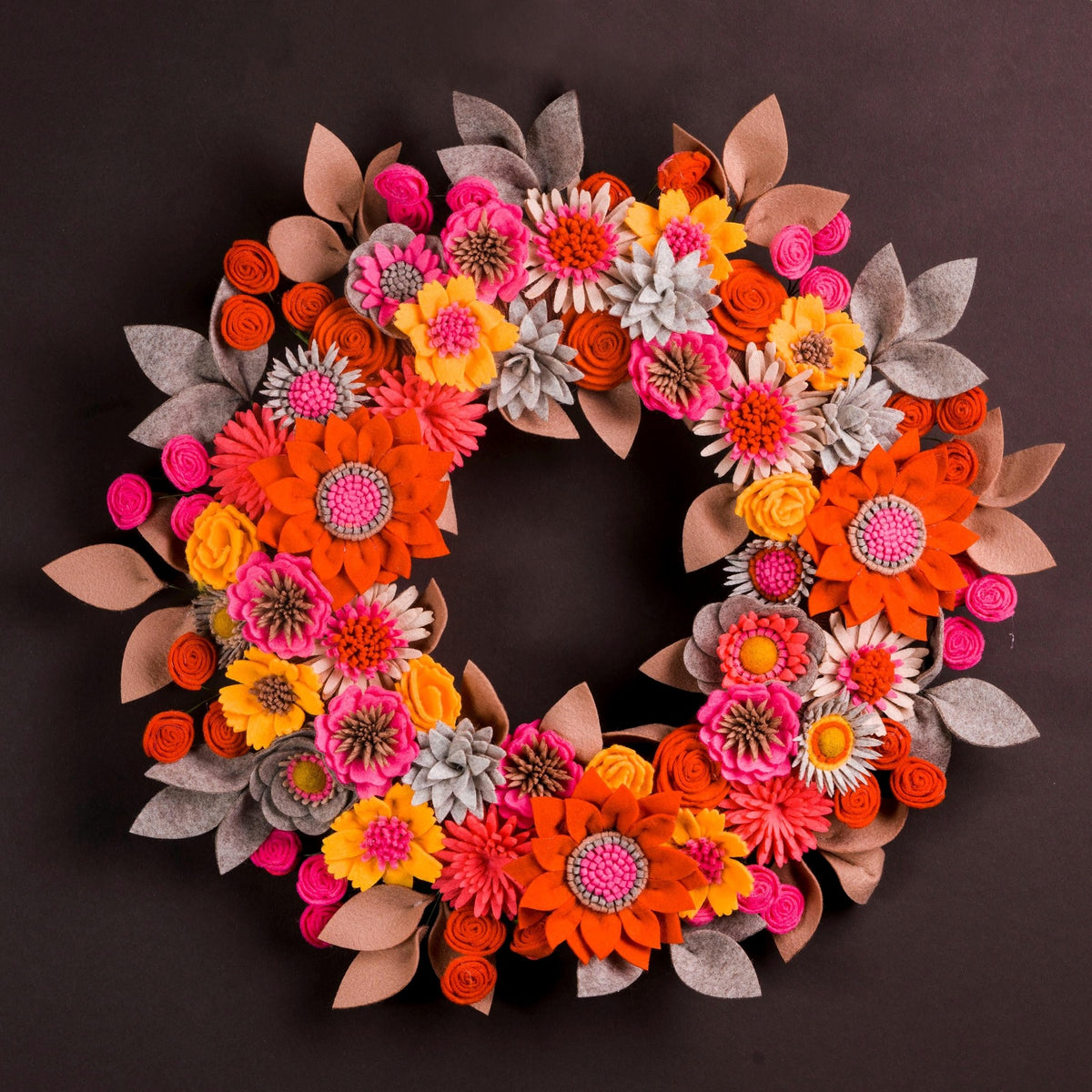 Wildflower Felt Wreath - Style 3 - image 2