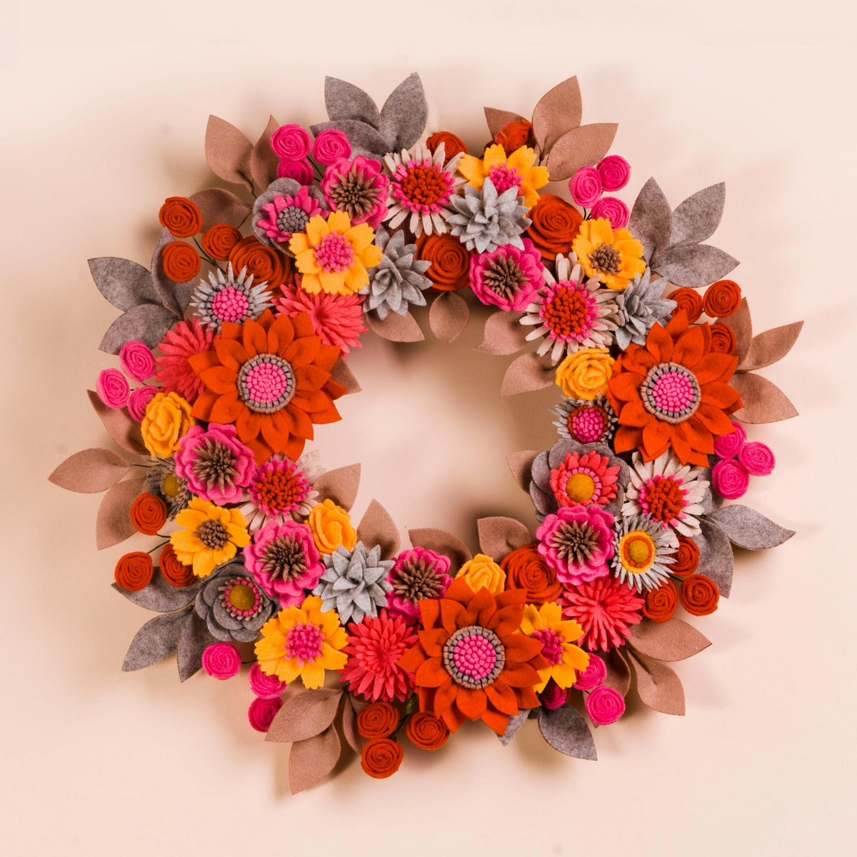 Wildflower Felt Wreath - Style 3 - image 4