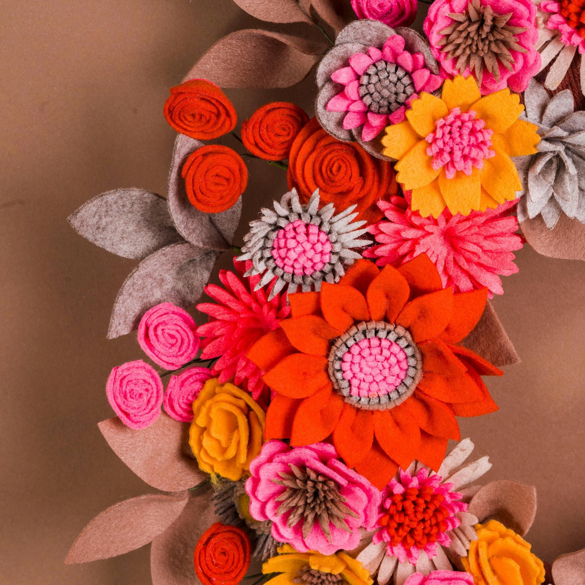 Wildflower Felt Wreath - Style 3 - image 5