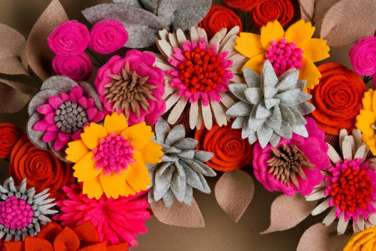 Wildflower Felt Wreath - Style 3 - image 6
