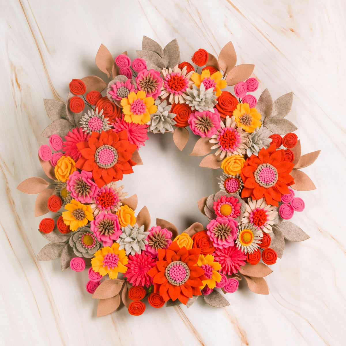 Wildflower Felt Wreath - Style 3 - image 9