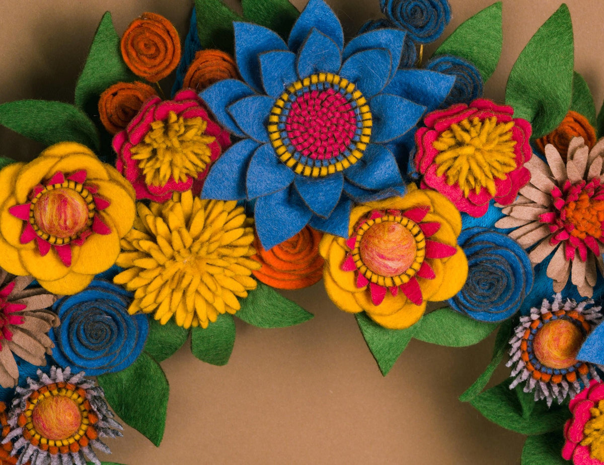 Wildflower Felt Wreath - Style 4 - image 3
