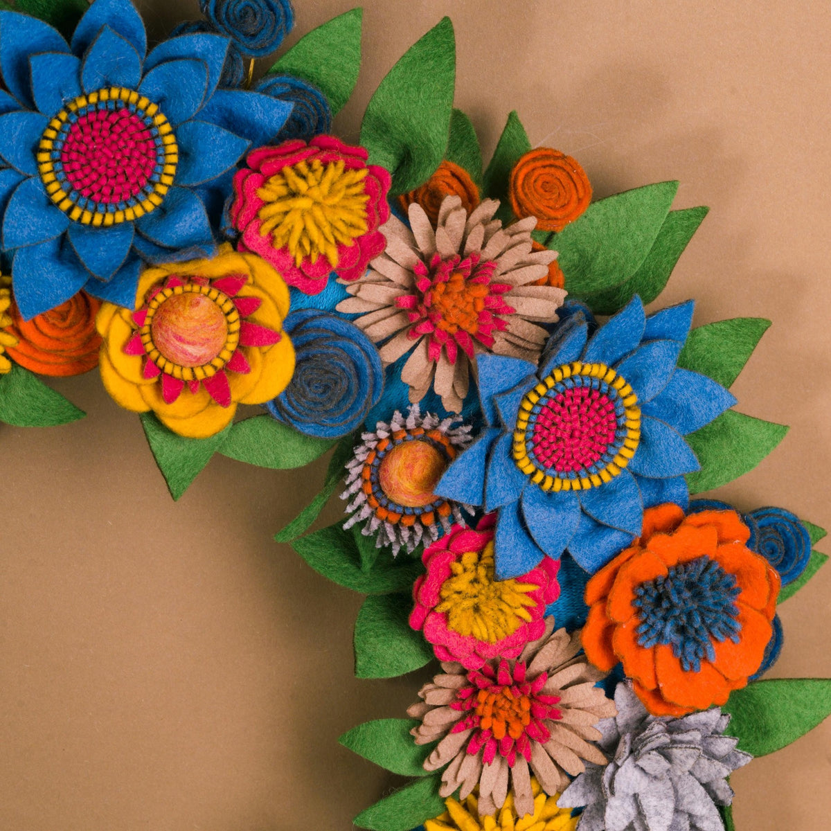 Wildflower Felt Wreath - Style 4 - image 7