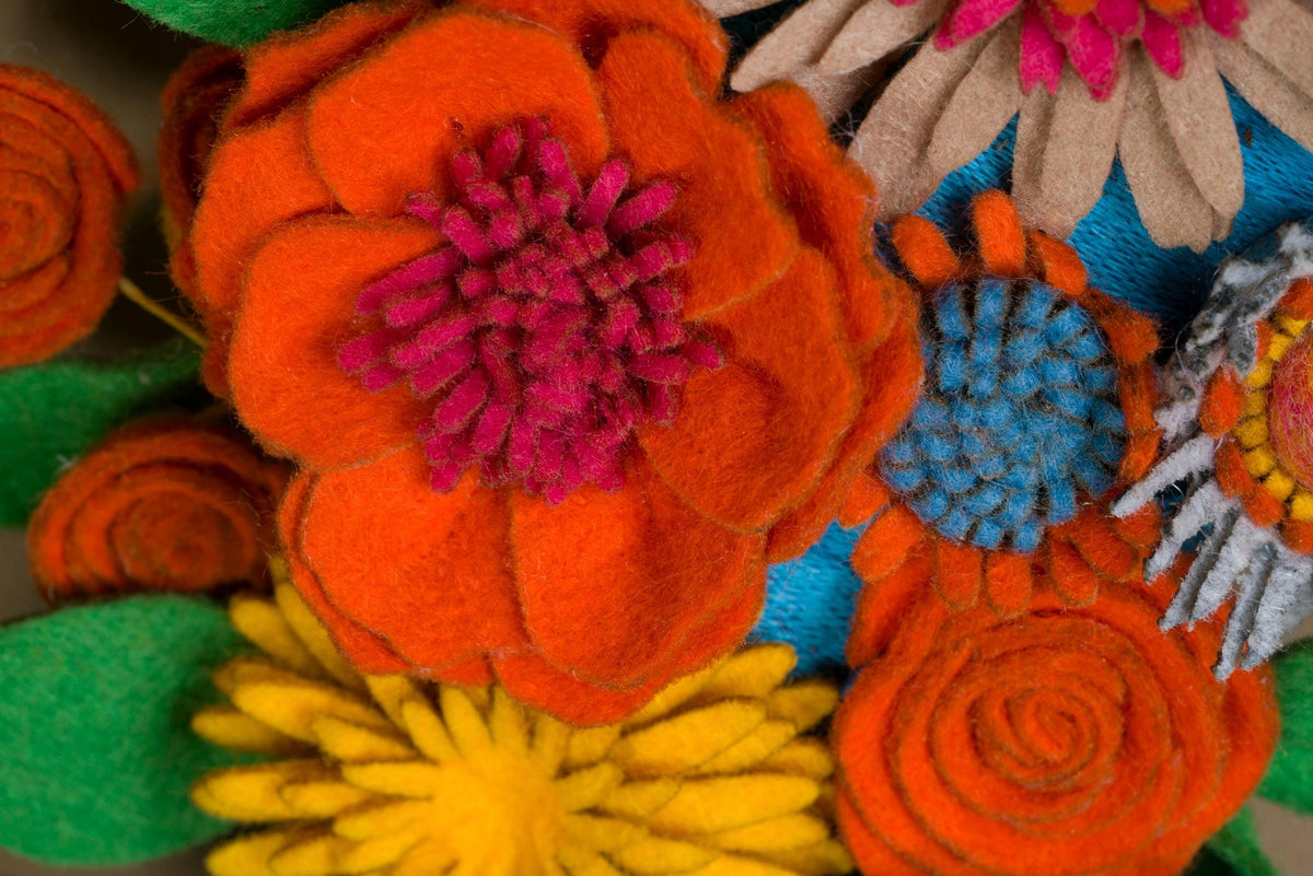 Wildflower Felt Wreath - Style 4 - image 9