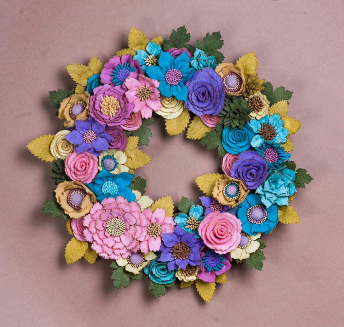 Wildflower Felt Wreath - Style 5 - image 1