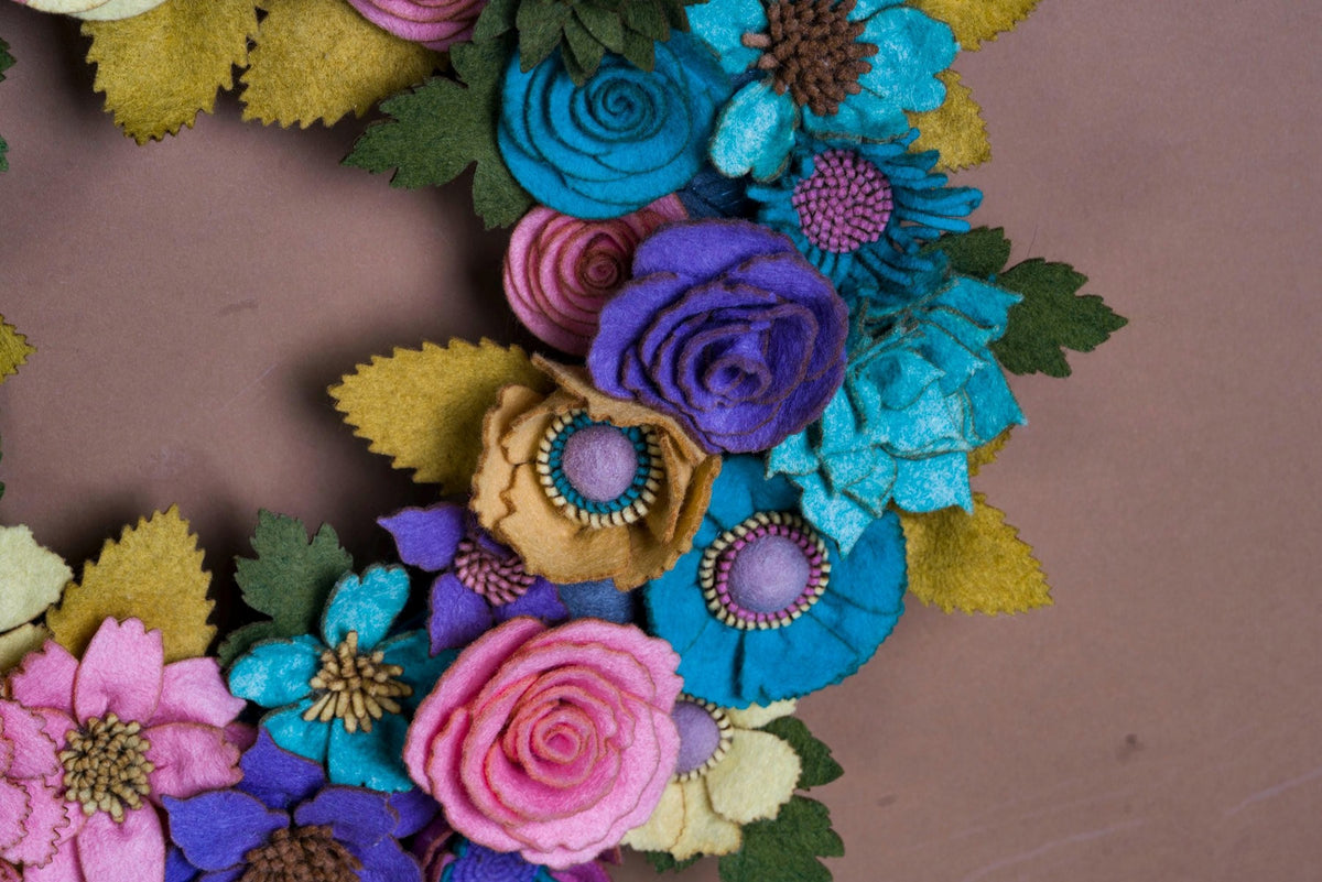 Wildflower Felt Wreath - Style 5 - image 5