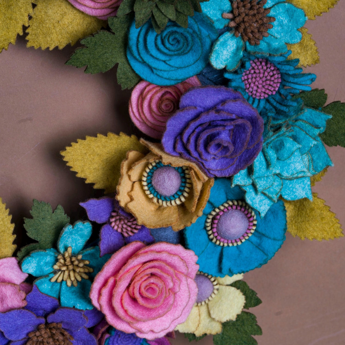 Wildflower Felt Wreath - Style 5 - image 9