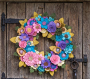Wildflower Felt Wreath - Style 5 - image 10